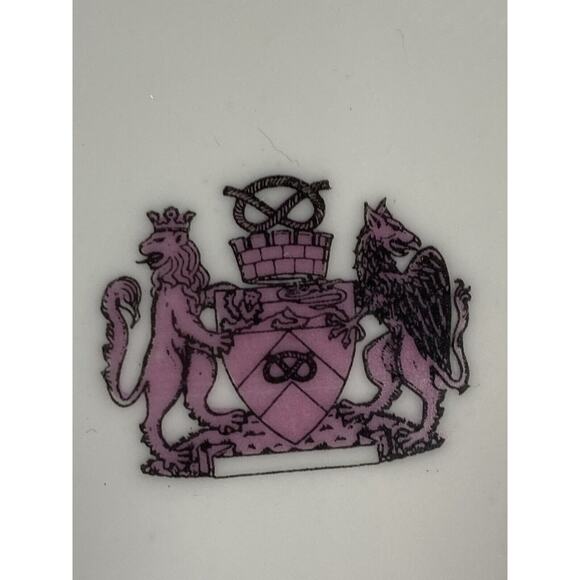 Vibrant Porcelain Plate Set of 2 Horse Cabinet Plates Decor Blue Fuschia Gold - Picture 4 of 12